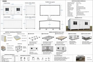 Casa modular prefabricada 19 m² panel sándwich