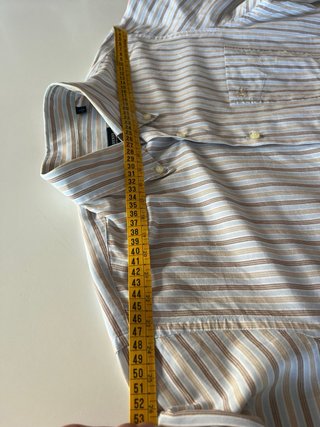 Camisa Burberry Lino y Algodón Rayas
