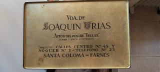 Caja Metálica Joaquín Trias Años 50