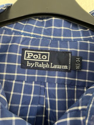 Camisa Polo Ralph Lauren cuadros azul