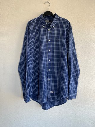 Camisa Polo Ralph Lauren cuadros azul