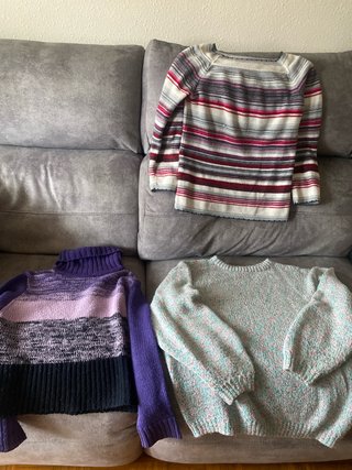 Lote 3 jerseys mujer multicolor