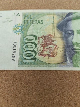Billete 1000 pesetas 1992
