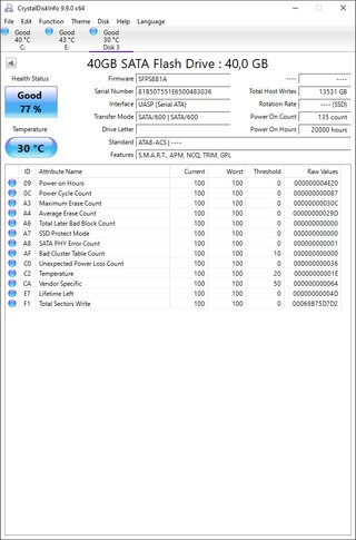 5x SSD Intel 40GB SATA