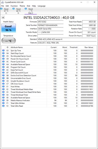 5x SSD Intel 40GB SATA