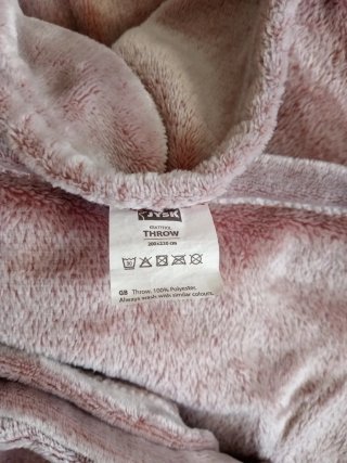 Manta ligera 200x220 cm rosa palo Jyks mod throw