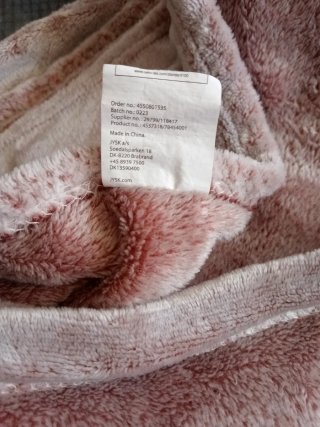 Manta ligera 200x220 cm rosa palo Jyks mod throw