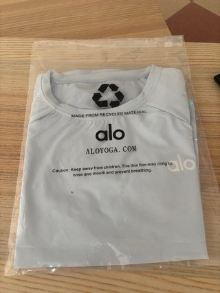 Camiseta Alo Yoga Talla S Azul