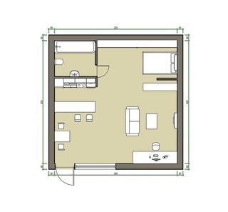 Estudio en venta en Horcajo en Madrid