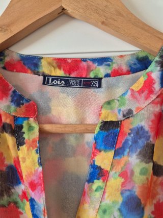 Vestido Lois multicolor corto
