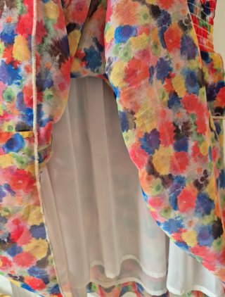 Vestido Lois multicolor corto