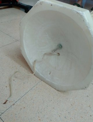 Columna de alabastro con luz
