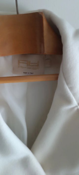 Chaquetón de paño blanco