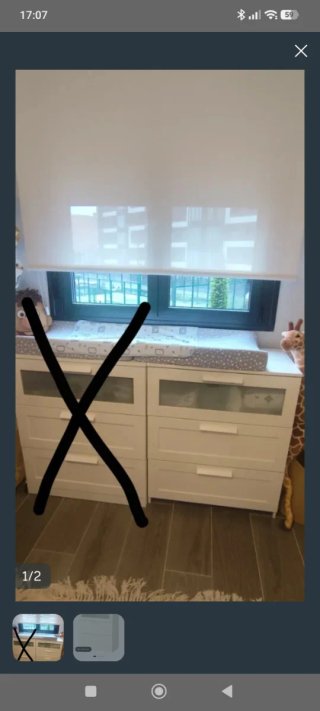 Cómoda Ikea 3 cajones blanca