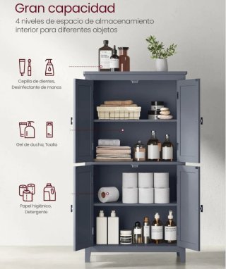 VASAGLE Mueble de Baño, Armario de Cocina y Almace