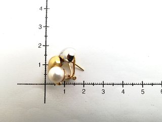 Pendientes de Oro Bicolor 18 Kt. 6 gr. de 2a mano