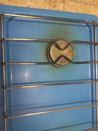 Cocina Gas Portátil 2 Fuegos Azul