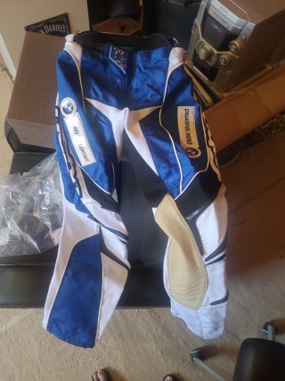 Pantalón Moto Hebo Enduro/Motocross Azul/Blanco