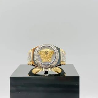 Anillo Versace Medusa Oro y Plata