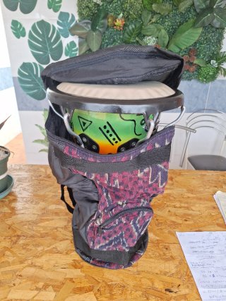 Djembe personalizzato con design tribale