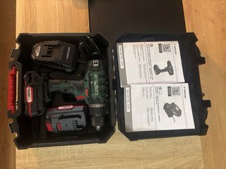Taladro Atornillador Parkside 20V Set Completo