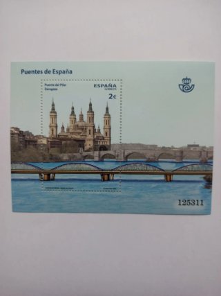 Sello Puentes de España - Zaragoza