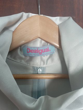 Vestito Desigual argento chiaro satinato
