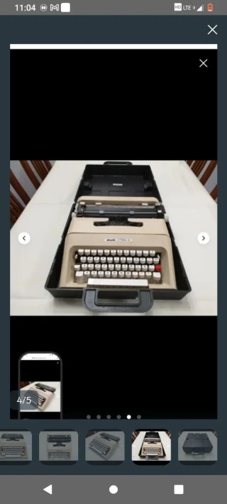 Máquina de escribir Olivetti Lettera 35