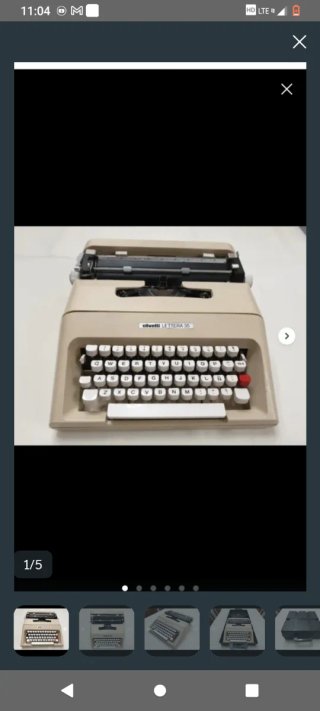 Máquina de escribir Olivetti Lettera 35