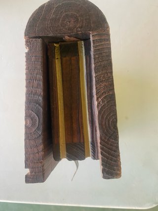 Caja joyero madera estilo antiguo mapa vintage