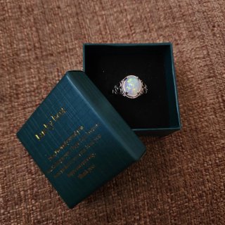 Anillo Plata 925 Opalina Multicolor