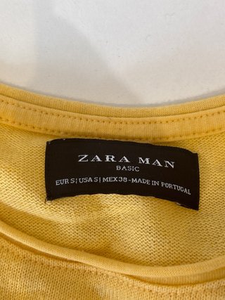 Lote 3 Camisetas Zara (Negra, Blanca, Amarilla)