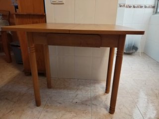 Mesita auxiliar de cocina madera