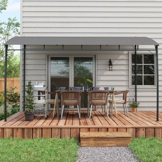 Pergola Gazebo con 12 Fori di Drenaggio in Metallo