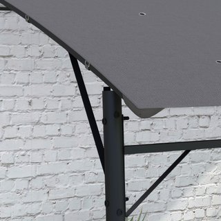 Pergola Gazebo con 12 Fori di Drenaggio in Metallo