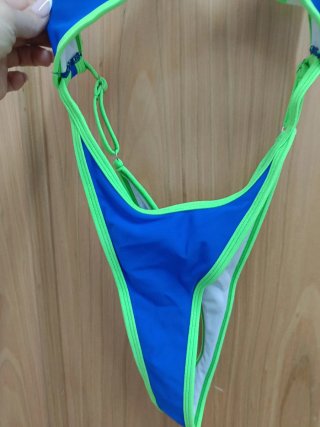 Trikiini azul y verde talla S