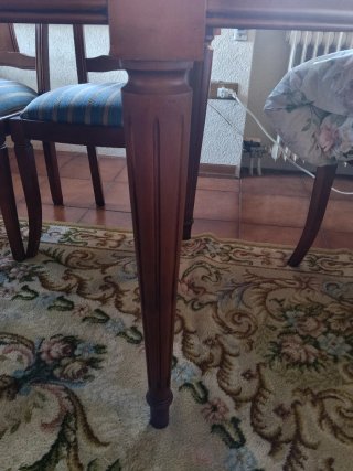 Mesa comedor y 6 sillas madera
