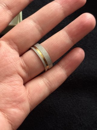 Conjunto 2 Anillos Matrimonio Chapado Oro