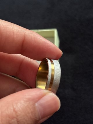 Conjunto 2 Anillos Matrimonio Chapado Oro