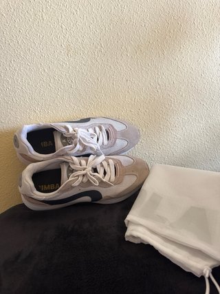 Deportivas Bimba y Lola Beige/Rosa