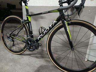 Bicicleta Carretera Kuota Talla S Negra/Verde