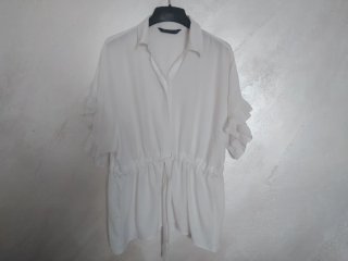Blusa Zara Blanca Talla XS