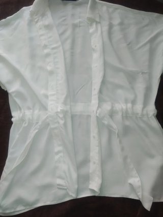 Blusa Zara Blanca Talla XS