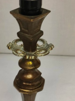 Coppia Lampade Tiffany Vetro Giallo Blu