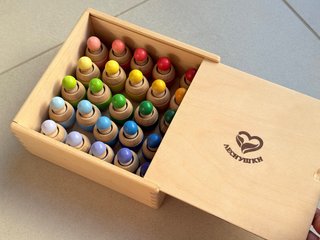 Juego de figuras de madera
