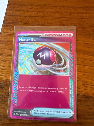 Master Ball Entrenador Carta Pokémon