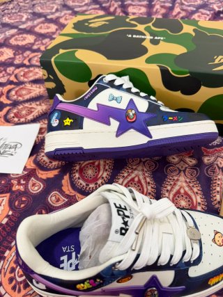 Zapatillas Bape x Mr. KaiKai Kiki White