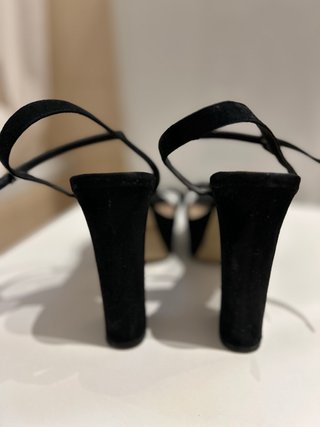 Sandalias de tacón negras