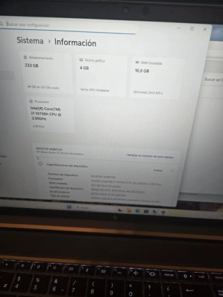 HP ZBook Power G7 i7 16GB RAM Gráfica 4GB