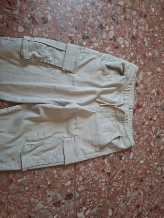 Pantaloni Cargo Beige Uomo